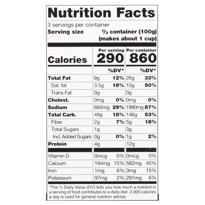 Daiya cheese nutrition facts