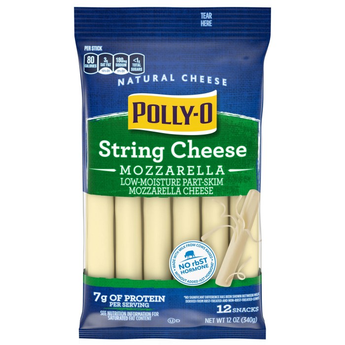 Polly-o cheese stick nutrition