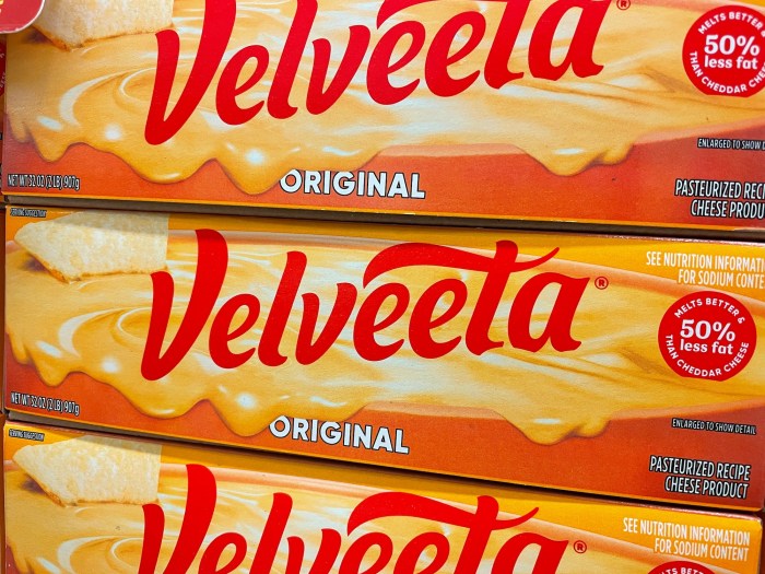 One ounce velveeta cheese nutrition label