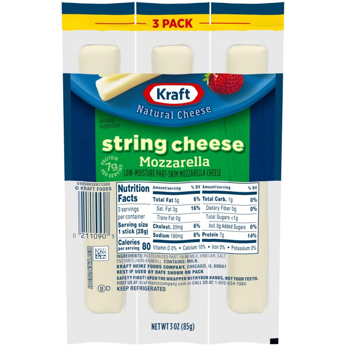 Kraft mozzarella sticks nutritional reduced shipt jalapeno