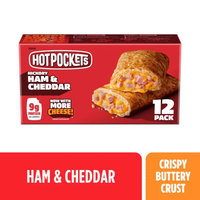 Ham and cheese hot pocket nutrition facts